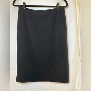Calvin Klein Black Pencil Work Skirt Knee Length Size 8